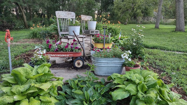 Upcycle old farm junk into rural landscape treasures