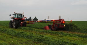 Alfalfa being harvested