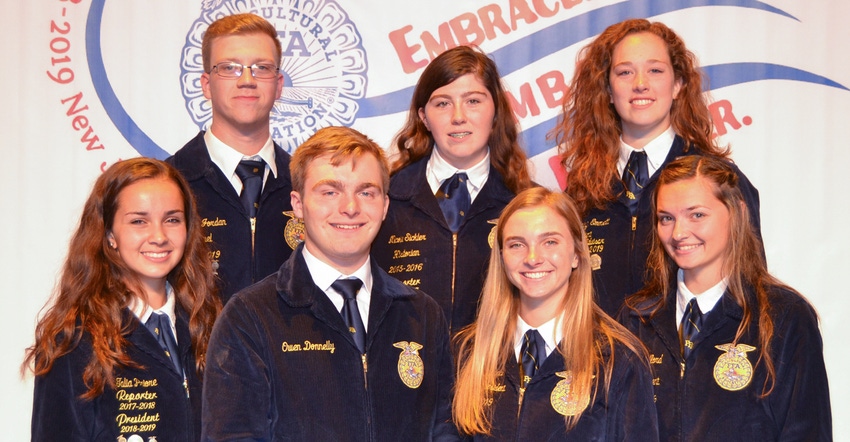2019-20 New Jersey State FFA Officer Team