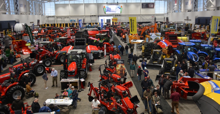 view of New York Farm Show floor