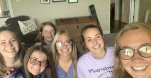 selfie of group of high school girls