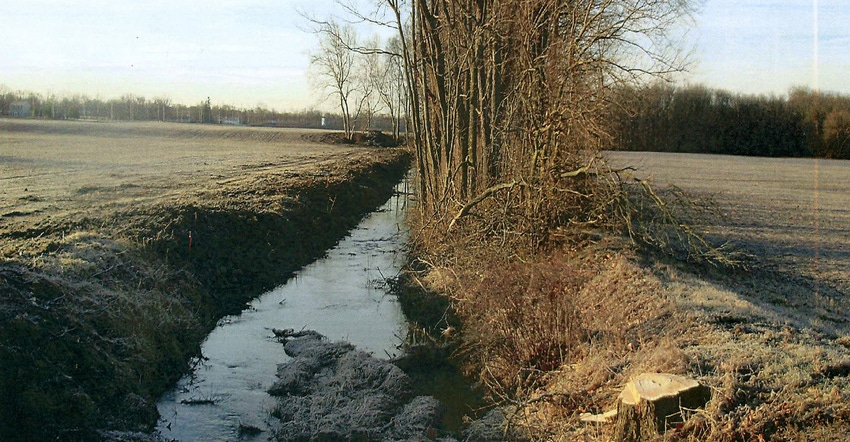Steve Slonaker's county drainageway 