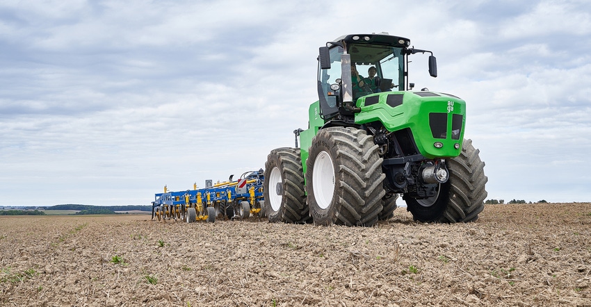 M1 tractor developed by the AUGA Group in Europe runs on biomethane and electricity