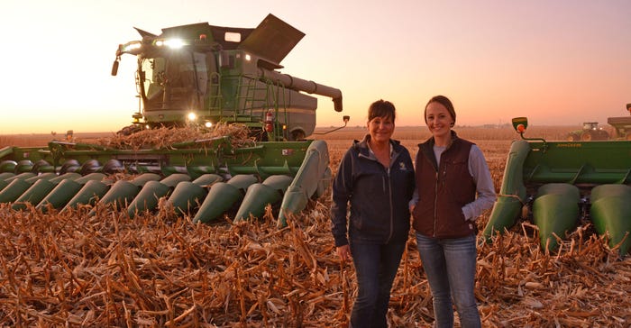 Prairie City, Ill., farmer Bridjet Blout, and her mother, Julie Blout