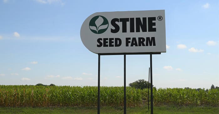 Stine Seed Farm sign