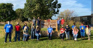 North Scott High School FFA Chapter at Eldridge in eastern Iowa 