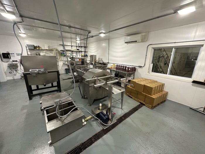 MSU - Interior of a honey extraction facility