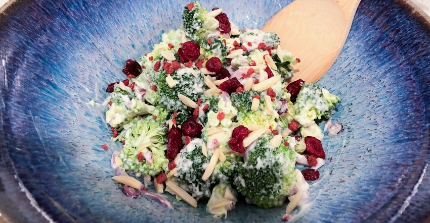 Cranberry-Almond Broccoli Salad