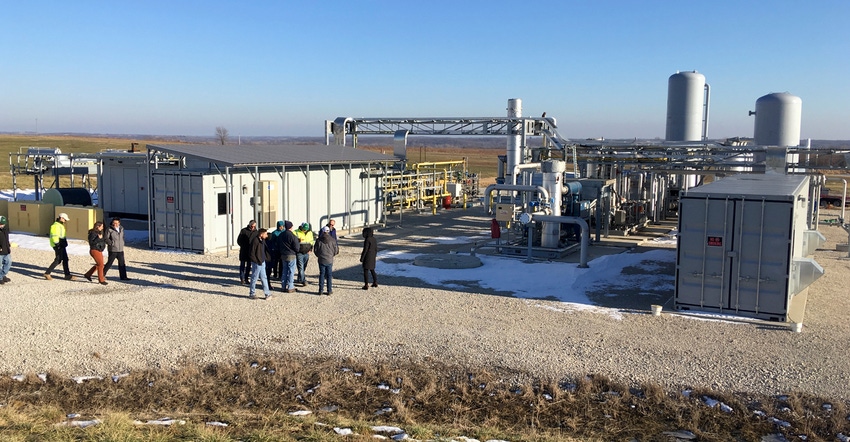 biogas separator and cleaning station at Albany, Mo