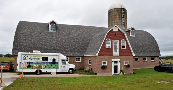Hillock Barn today is used as the base for Harmony Mobile Vet Clinic