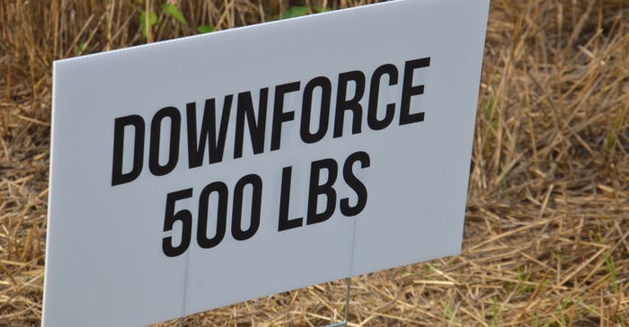 downforce 500 lbs sign