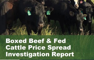 Cover of USDA investigation report
