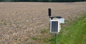 weather station in a field
