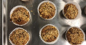muffins on pan