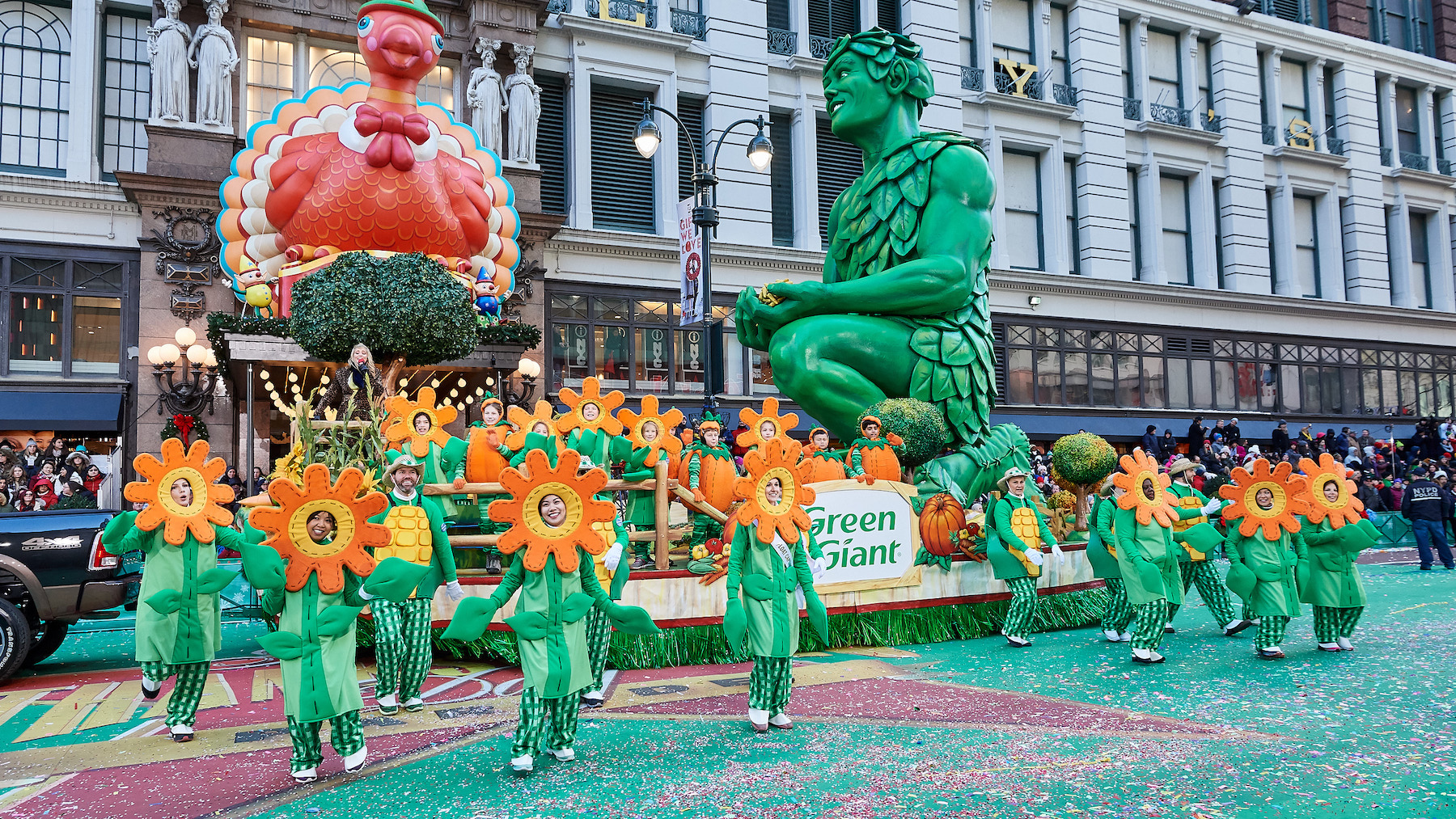 Agriculture icon floats through Macy's Thanksgiving Day parade