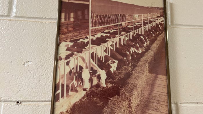 old photo of K-State dairy