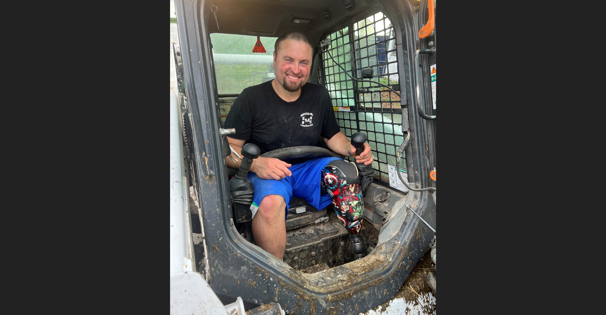 Young farmer back to work after serious 2021 accident