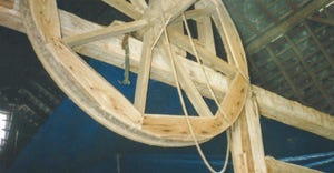 Close up of a double windlass