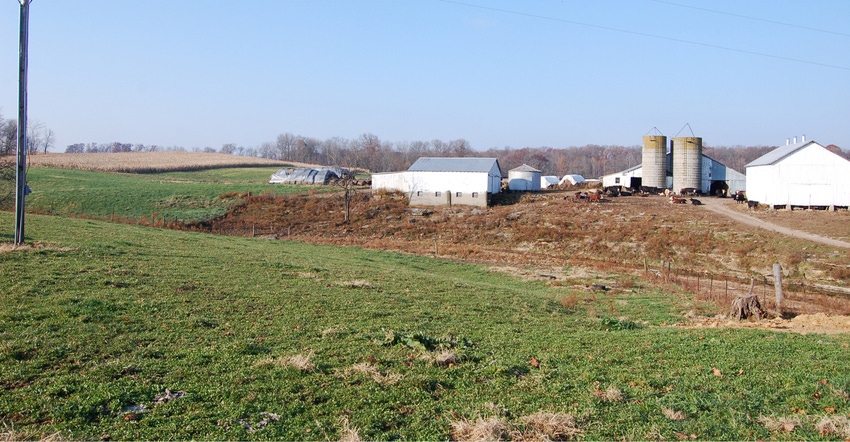 farmstead and pasture