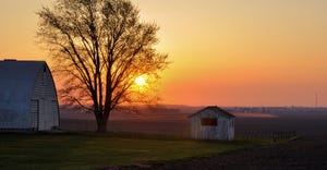 scenic rural sunset