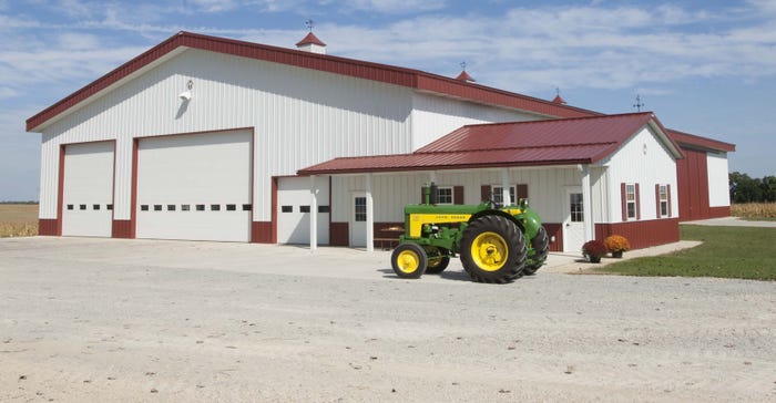 exterior view of Morton Buildings farm shop