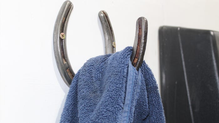 Horseshoe towel hook Horseshoe towel hook