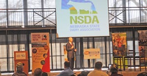 Governor Pete Ricketts spoke to dairy farmers meeting in Columbus for the annual NSDA convention in 2020.