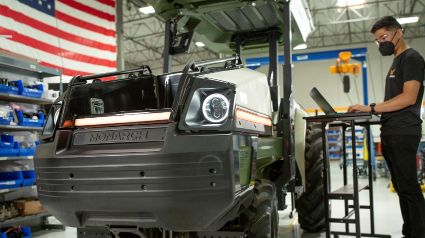 Monarch Tractor on assembly line Monarch Tractor on assembly line
