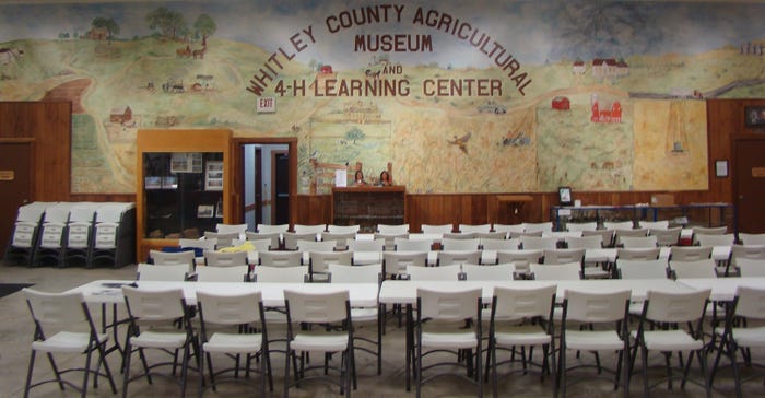 mural at Whitley County ag museum 