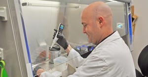 Man reseearcher at Topeka reseearch laboratory