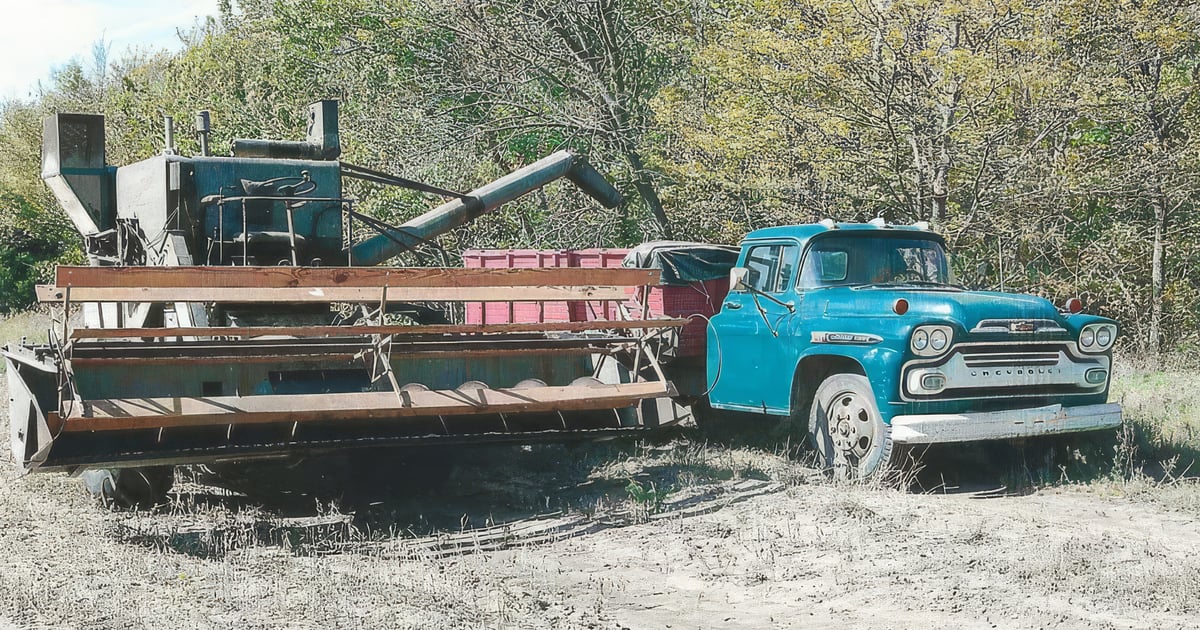 Share old combine and corn picker photos with Nebraska Farmer