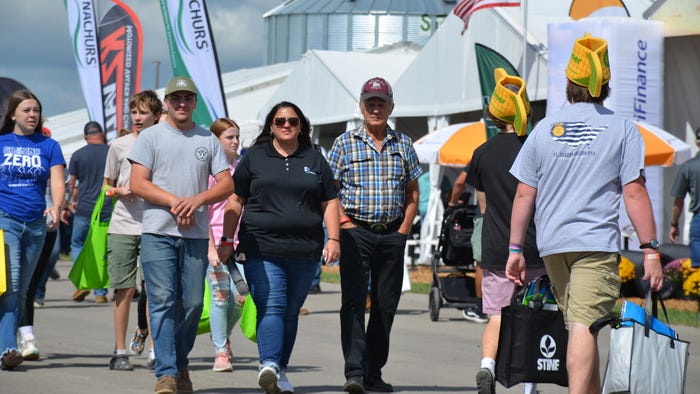 Visitors attend the 2023 Farm Progress Show in Decatur, Illinois.