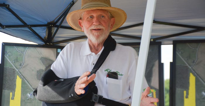 Lyle Jarrett, agronomist for Atlantic Tractor, owner of Environmental Agronomics