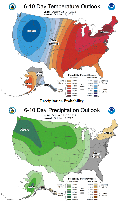 6-10 day Temp and precipitation outlook 