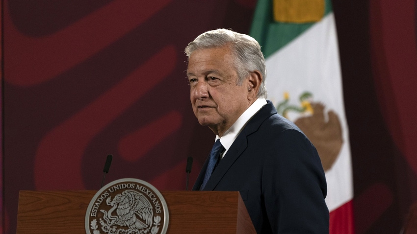 Mexico's president Andres Manuel Lopez Obrador