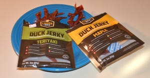 packages of Culver Duck duck jerky