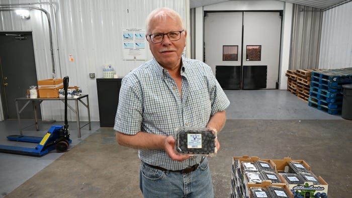 Paul Macrie is co-owner of Macrie Brothers Blueberry Farm in Hammonton, N.J.