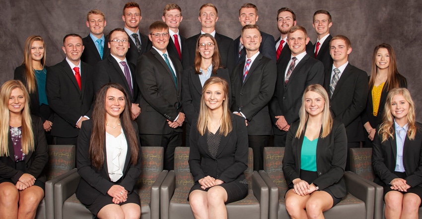 members of the 2019-2020 Nebraska Agricultural Youth Council 