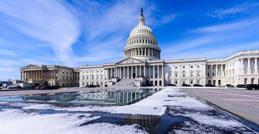 snow at the U.S. Capitol