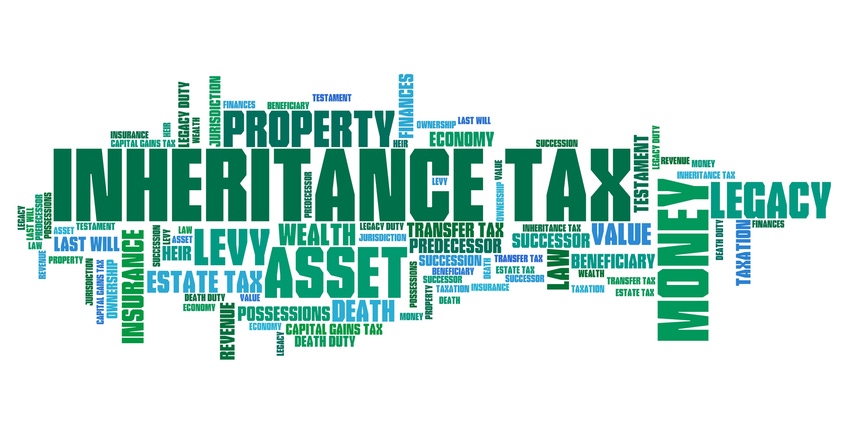 inheritance tax word illustration
