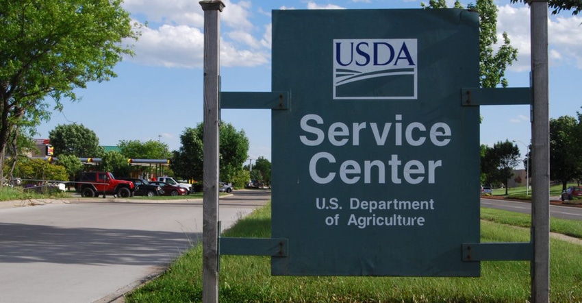usda service center sign