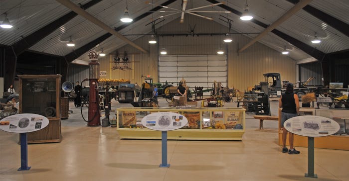 The main display space in the Exhibit Hall at Legacy of the Plains Museum near Gering