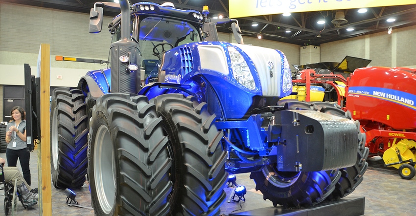 New Holland tractor with T8 Genesis PLM Intelligence 