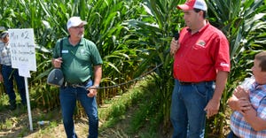 Jim Hershey and Jonathan Martin talk about different ways of inter-seeding cover crops in standing corn and soybeans