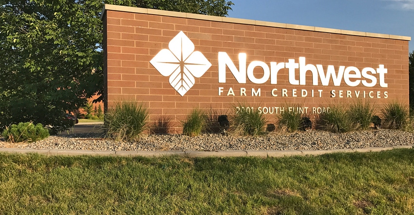 Northwest Farm Credit Services brick sign