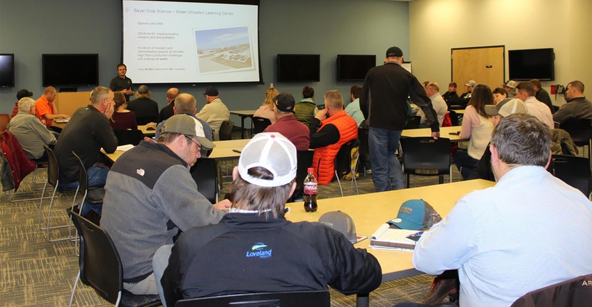 Growers and industry representatives gather for the UNL-TAPS kick-off meeting in March. Photo credit: Krystle Rhoades.