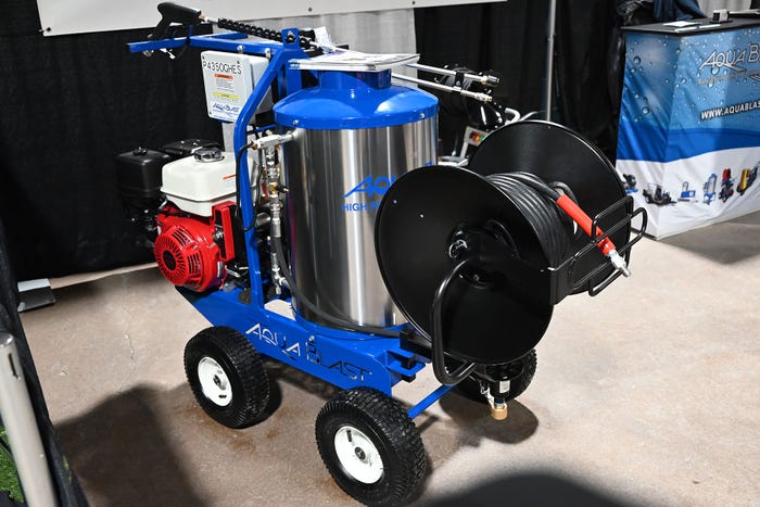 Custom-built high pressure cleaning units on wheels
