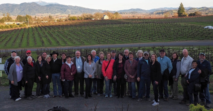  LEAD Alumni visit the Francis Ford Coppola Winery in California as part of a study/travel seminar program. Photo courtesy of