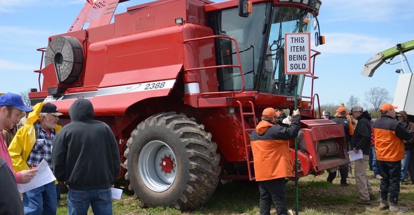 combine for sale at auction combine for sale at auction