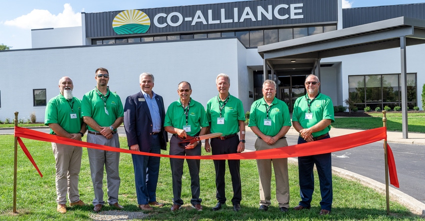 Bruce Kettler and the leadership team of Co-Alliance at the cooperative's new headquarters in Indianapolis